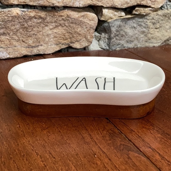 NWT RARE Rae Dunn ADORABLE Soap Holder - WASH - Picture 4 of 6